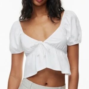 Aritzia  - Sunday Best Kaia Top, White, Small